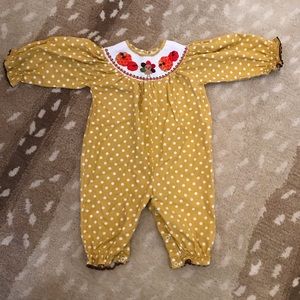 Lil Cactus Smocked Thanksgiving Romper